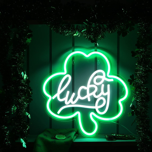 Letrero Neon Para Decoracion Dia San Patricio Luz Led Barra