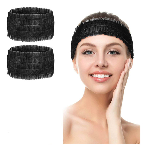 100ps Diademas Desechables Para Salon Maquillaje Sauna Spa