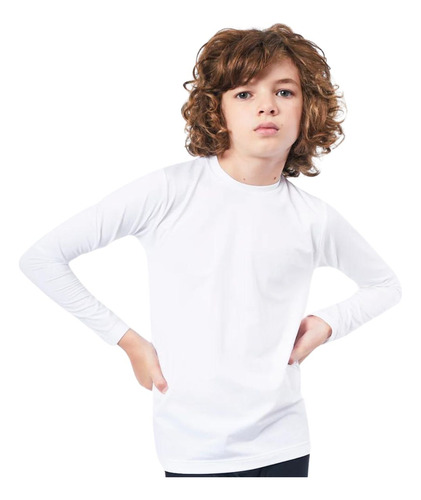 Camiseta Térmica Kids Segunda Piel Abrigada Elastizada