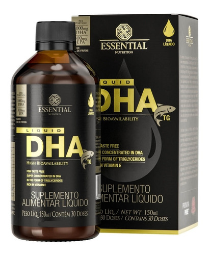 Suplemento em líquido Essential Nutrition  DHA Liquid dha DHA Liquid em garrafa de 150mL