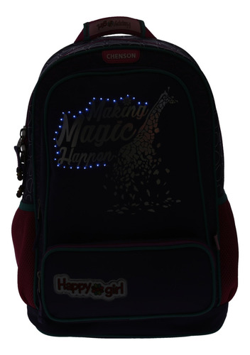 Mochila Escolar Primaria Chenson Jirafa Magic Hg64463-9 Azul