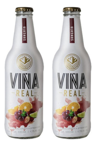 Pack De 2 Cooler Viña Real Sangría 330 Ml