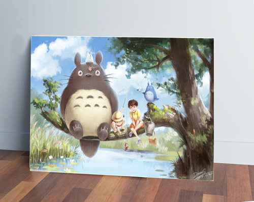 Cuadro Mi Vecino Totoro 416 70x100 Mdf Memoestampados