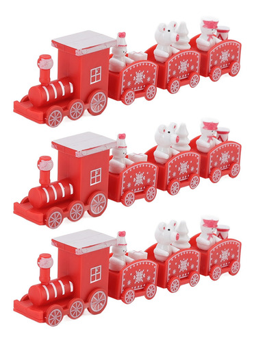 Juego De 3 Juegos De Accesorios Navideños Para Trenes Pequeñ