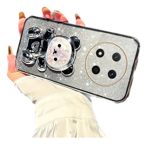 Funda Para Honor Magic 7 Lite 5g Oso Cuentas Polvo Flash