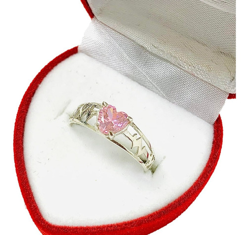 Anillo Corazon Ritmo Cardiaco Plata 925 Ideal Mujer Ap 285