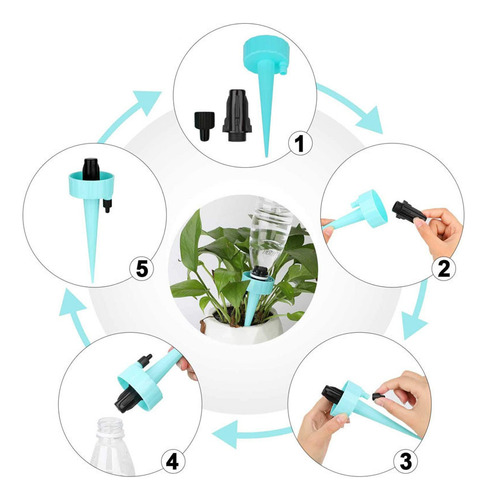 Sistema De Estacas Con Riego Automático Para Plantas De Vaca