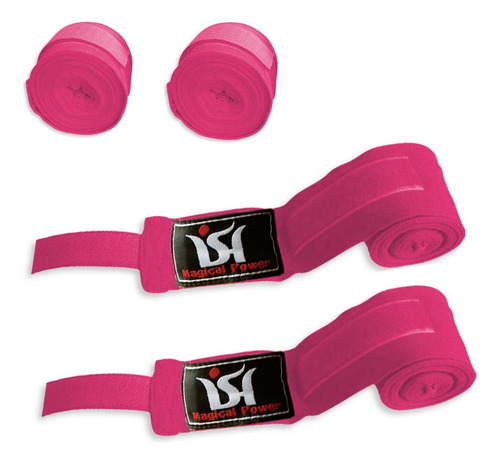 Rosa Mano Wraps Boxeo Mma Ufc Hand Muñeca Apoyo Guardia Par