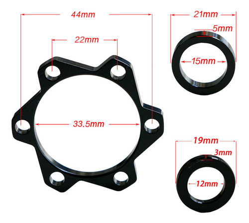 Bike Boost Hub Conversion Washer Kit Útil Para Frente