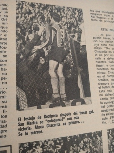 El Gráfico Con Poster Chacarita Puntero Metropolitano ' 69 (Usado)