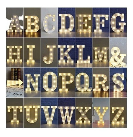 Letras Luz Led 22cm