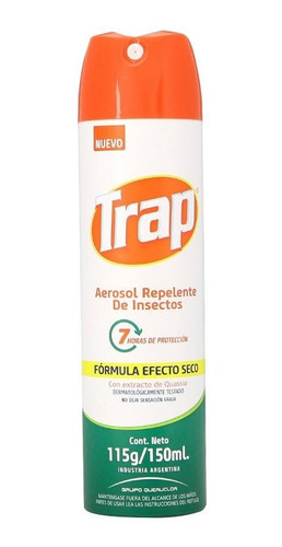 Repelente De Mosquitos Insectos Efecto Seco Trap Aer 150 Ml