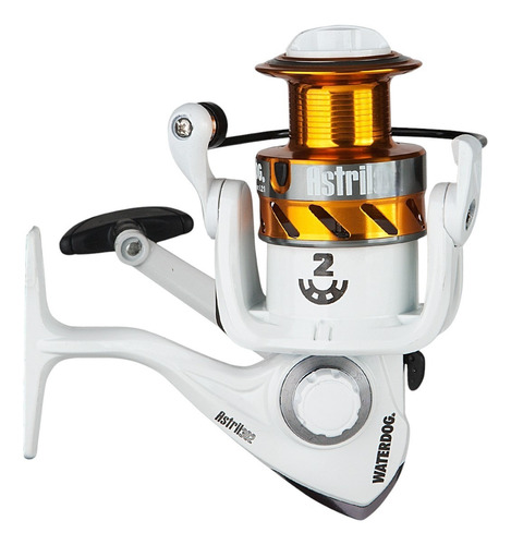 Reel Frontal Waterdog Pejerrey 2bb Manivela Reversible 6kg