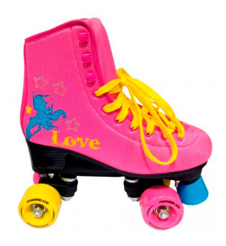 Patin Artistico Powerblade Talle 34-35 Color Rosa