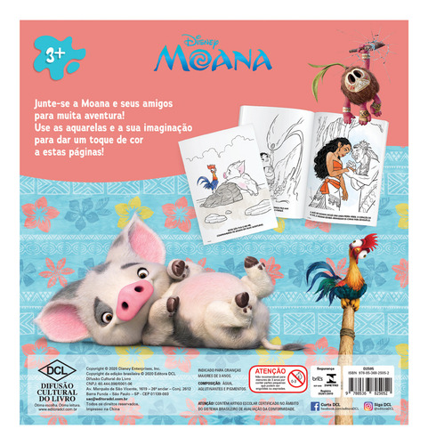 Disney - Aquarela - Moana, de Disney. Editorial Dcl em português, 2020