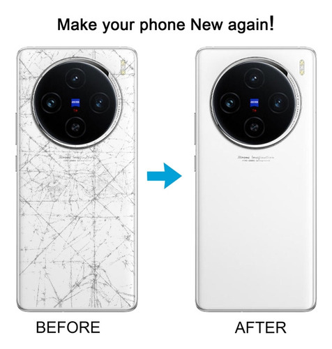 Jia Tapa De Batería Negra Con Lente De Cámara Para Vivo X100