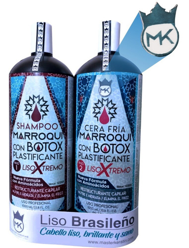 Botox Capilar Cera Fria Marroqui Plastificante 1 Litro