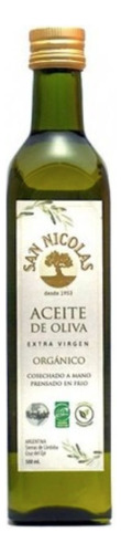 Aceite De Oliva Extra Virgen Orgánico San Nicolás X 500 Cc