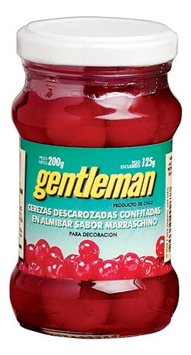 Cerezas 280- 200 Gr Gentleman Frutas Envasadas