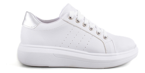 Zapatillas Mujer Sneakers Blancas Con Plataforma Moda Heben