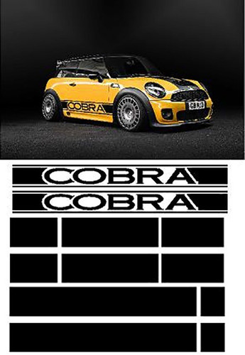 Kit Completo De Calcomanias Para Mini Cooper Cobra 