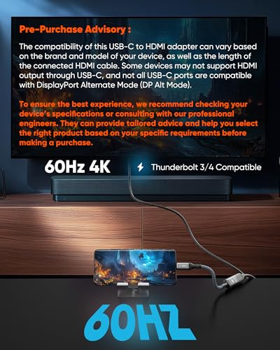 Adaptador Usb-c A Hdmi 4k 60 Hz Adaptador Usb-c A Hdmi De Re