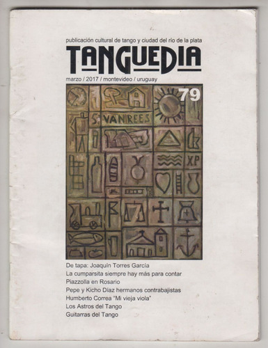 Revista Tanguedia 79 Tapa Torres Garcia Cumparsita Piazzolla