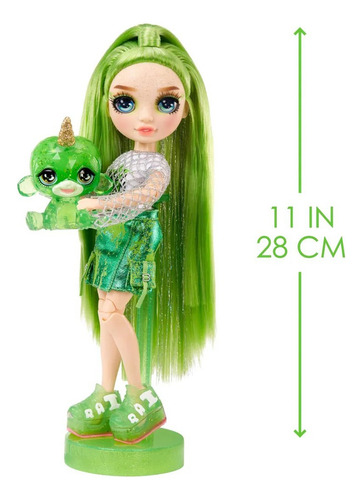 Kit Rainbow High Jade Hunter Com Animal De Estimação E Lodo
