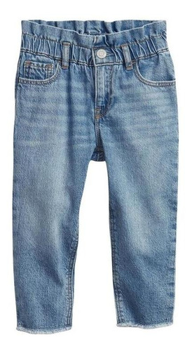 Jeans Niña Gap Momfit Washwell Toddler Azul