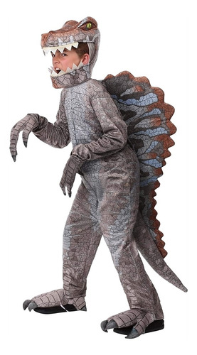 Disfraz De Dinosaurio Spinosaurus Para Niños Talla S Gris