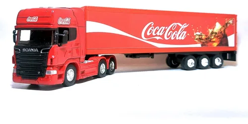 comprar Miniatura Carreta Man 1\u002F64 Coca Cola Caminhão Metal Coleção