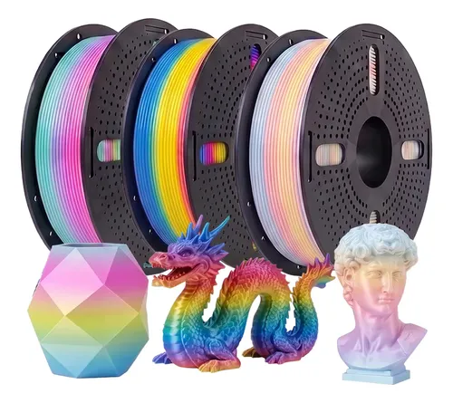 Filamento 3D Pla 1.75Mm 1Kg Multicolor Para Impresoras