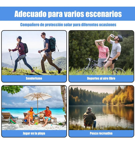 Sombrero De Sol Unisex Con Protección Uv Para Exteriores