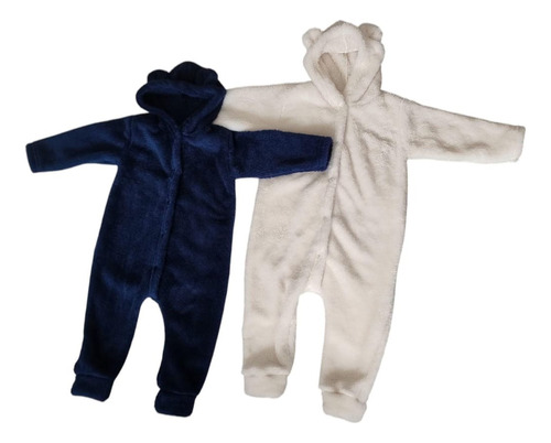 Enterito Oso Corderito Astronauta Charm Bebes Gris 3-6 M