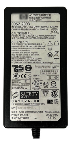 Eliminador Para Impresora Compatible Hp Punta Azul 0957-2093 (Usado)