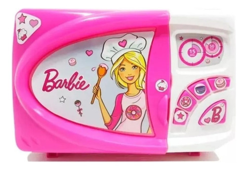 Barbie Microondas Glam Con Sonido Original Edu