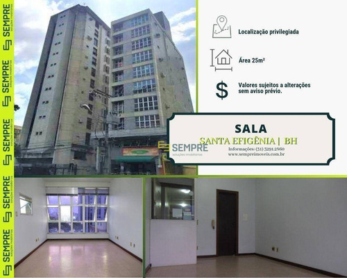 Imagem 1 de 17 de Sala À Venda, 25 M² E 01 Vaga - Santa Efigênia - Belo Horizonte/mg - Sa0083