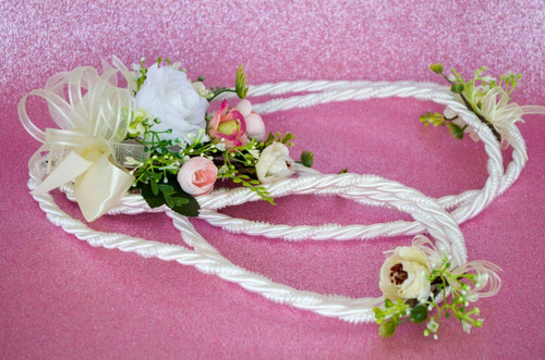 Imagen 4 de 4 de Lazo Cordón Vintage Boda Mancuerna Matrimonial Hilda Hadas