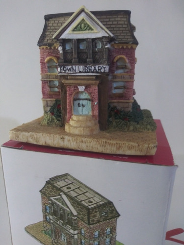 Villa Navideña De Coleccion Libraryah84 De 8x8cm 