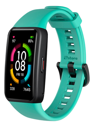 Correa Compatible Con Huawei Band 6 Colores Verde Esmeralda