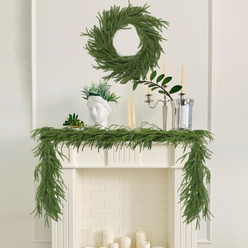 Guirnalda Norfolk Guirnaldas Navideñas Pino Artificiales, 2