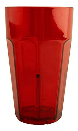 Vasos De Plástico Irrompibles, Rojos, 20 Oz (set De 4)