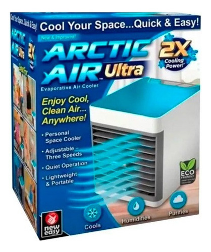 Mini Enfriador Portátil Aire Acondicionado Frio Color Blanco