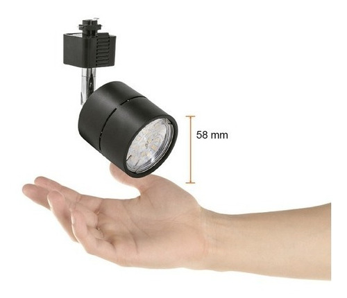 Imagen 4 de 4 de Spot Para Riel De Sobreponer En Techo Tecnolite Ysn-367l/n