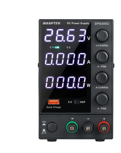 Wantek Dps305u 0-30v 0-5a 150w Fuente De Alimentación Cc Co