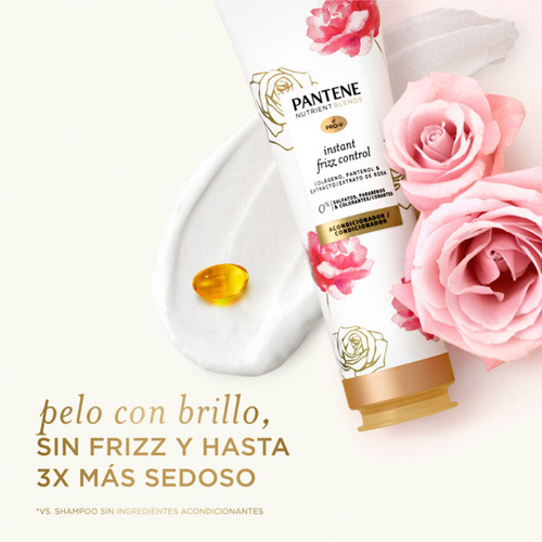 Acondicionador Pantene Nutrient Blends Frizz Control Rose