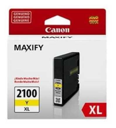 Cartucho De Tinta Canon Pgi-2100xl-a Color Amarillo Nuevo!