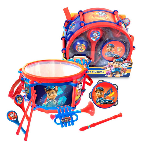 Set Tambor E Instrumentos Musicales De Paw Patrol