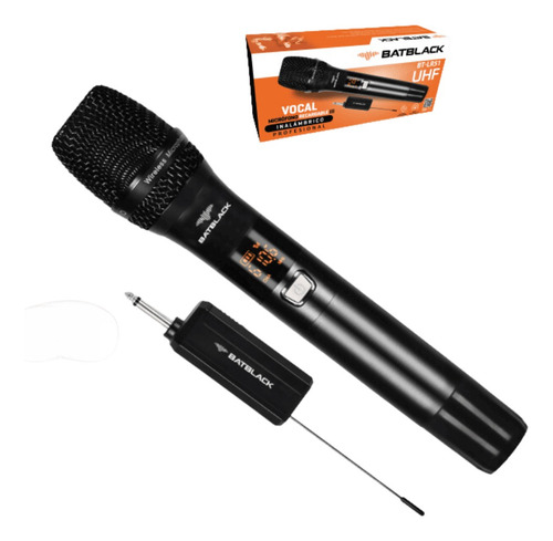 Micrófono Inalambrico Recargable Uhf Batblack Bt-lr51