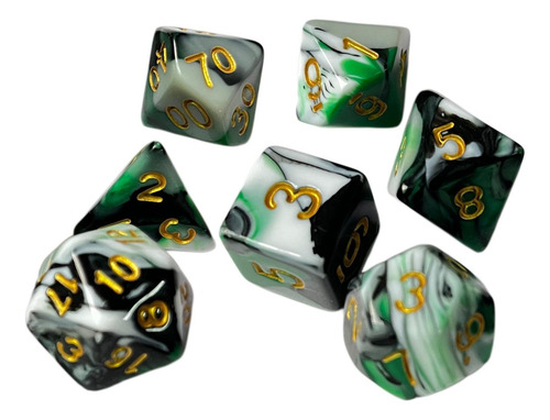 2 X 7 Piezas De Dados De Cuatro Colores Para Fiestas, Estilo